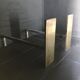 Pair of brass chenet