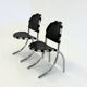 Set of 2 Medusa dining chairs by Studio Tetrarch for Alberto Bazzani