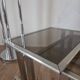 Brushed metal nesting table, 1970