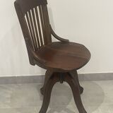 Baumann 1920 rotating office chair with adjustment screw