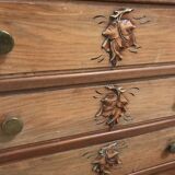 Art deco dresser in solid walnut