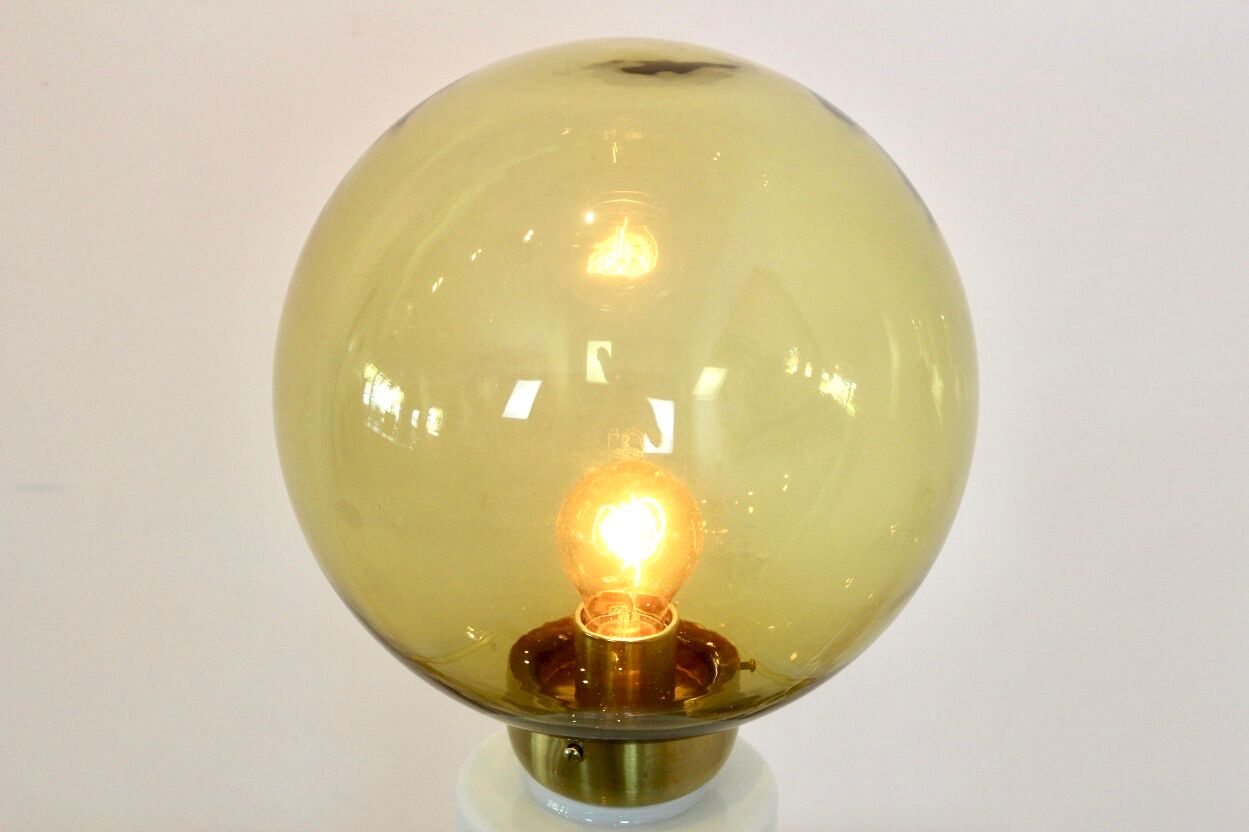 Raak Amsterdam table lamp in glass and brass
