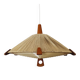 Suspension en sisal et teck par Temde