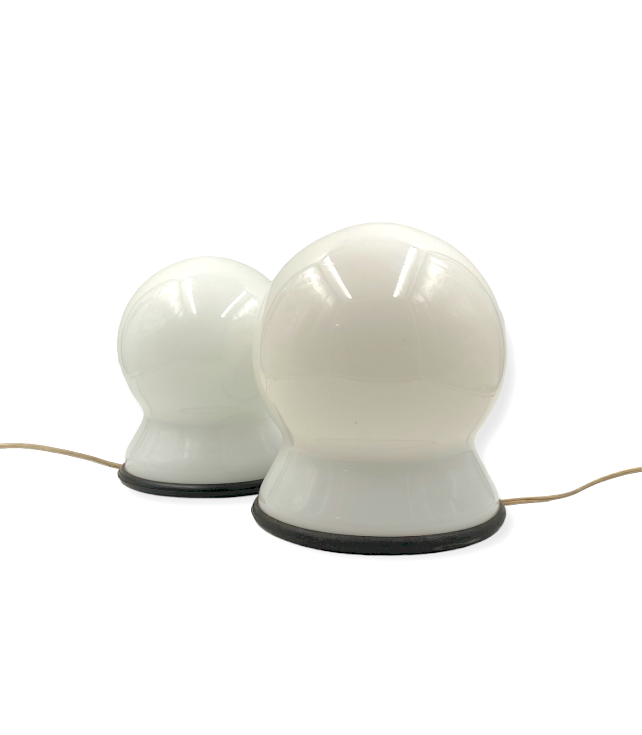 Sergio Asti, Set of 2 "Scafandro" Table Lamps, Candle, Italy 1970s