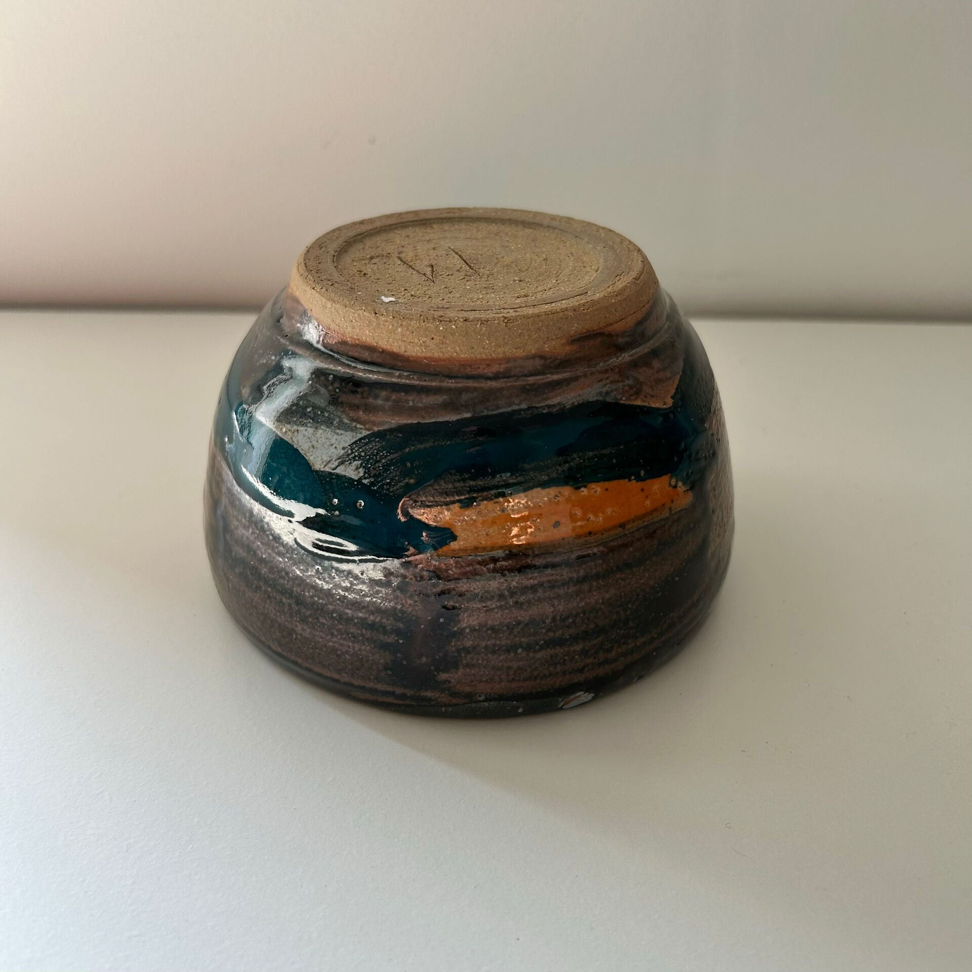 Artisanal signed plant pot