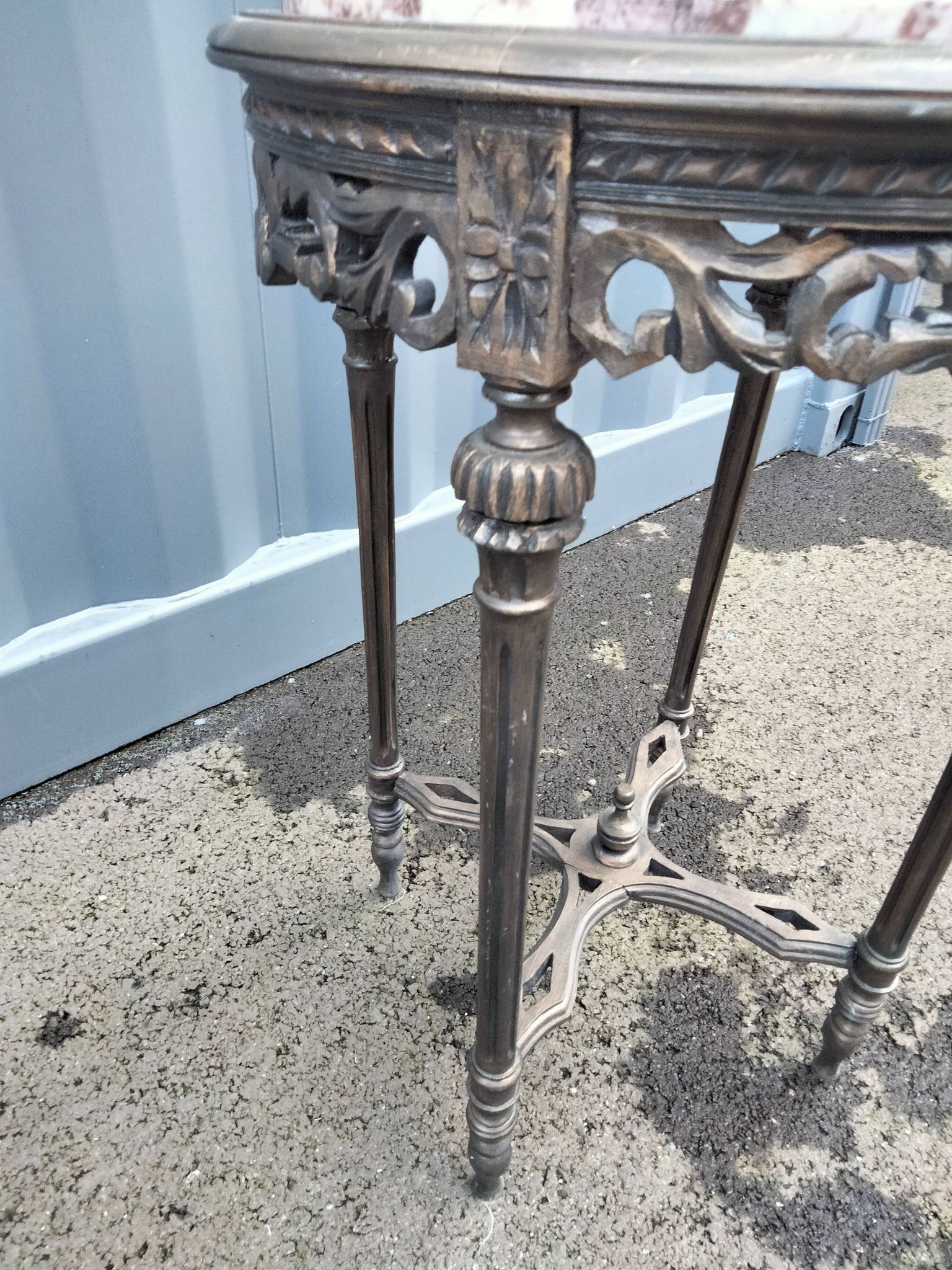 Pair of pedestal tables
