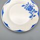 Série de 6 assiettes vintage art deco Digoin Sarreguemines Corsica fleurs bleues