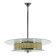 1940s Rare Italian Chrome & Glass  Chandelier, Restored
