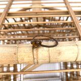 Large vintage bamboo birdcage