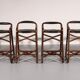 Tabourets de bar en bambou de milieu de siècle, design Horsnæs, Danemark, 1970.