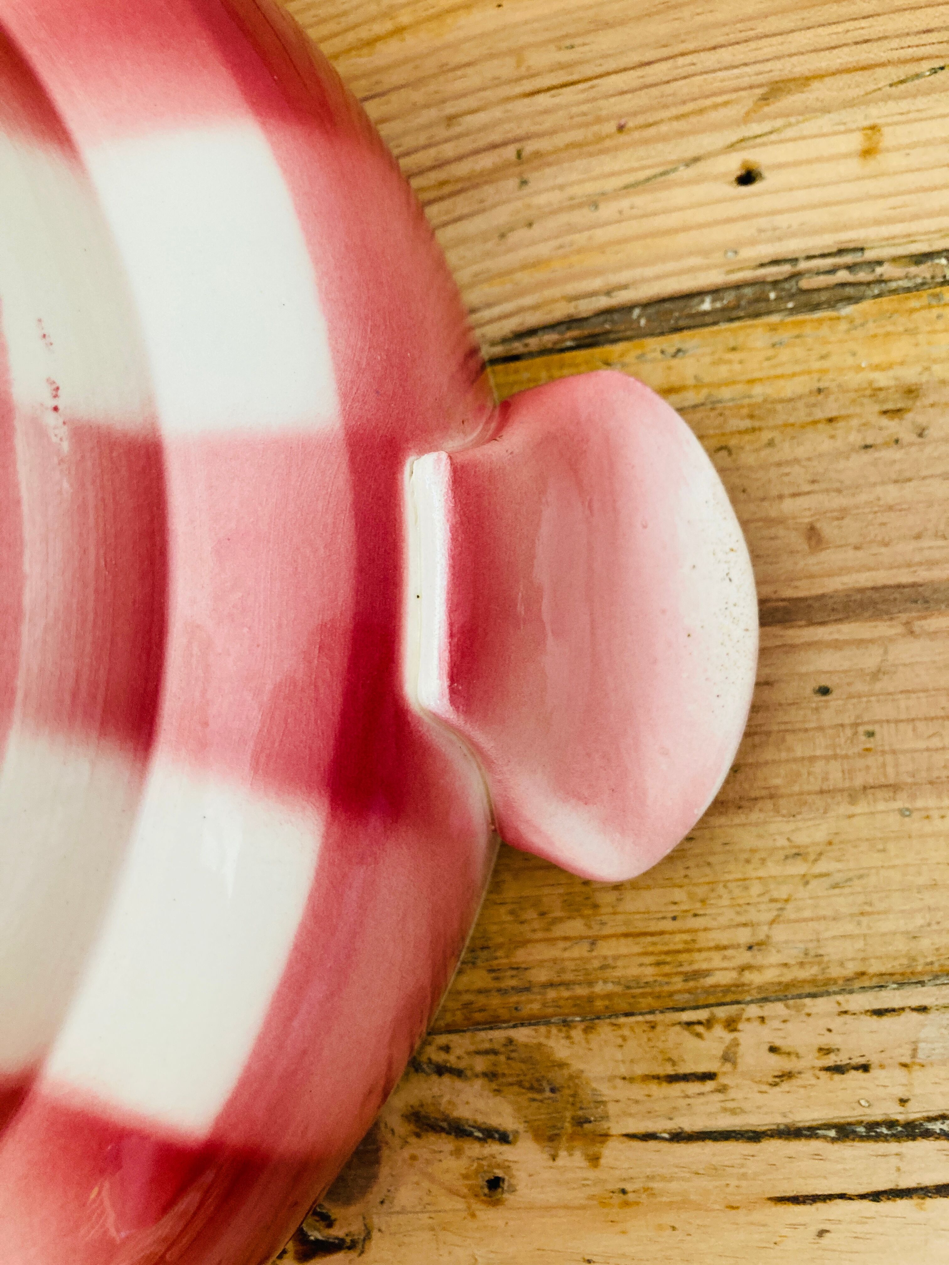 Salad bowl fn givors checkered bordeaux