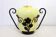 Art Deco transition glass and wrought iron vase