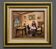 Interior scene – Oil on panel signed Lensky – 20th century