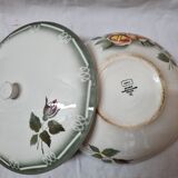 Digoin earthenware soup tureen, Sarreguemines 1940/50