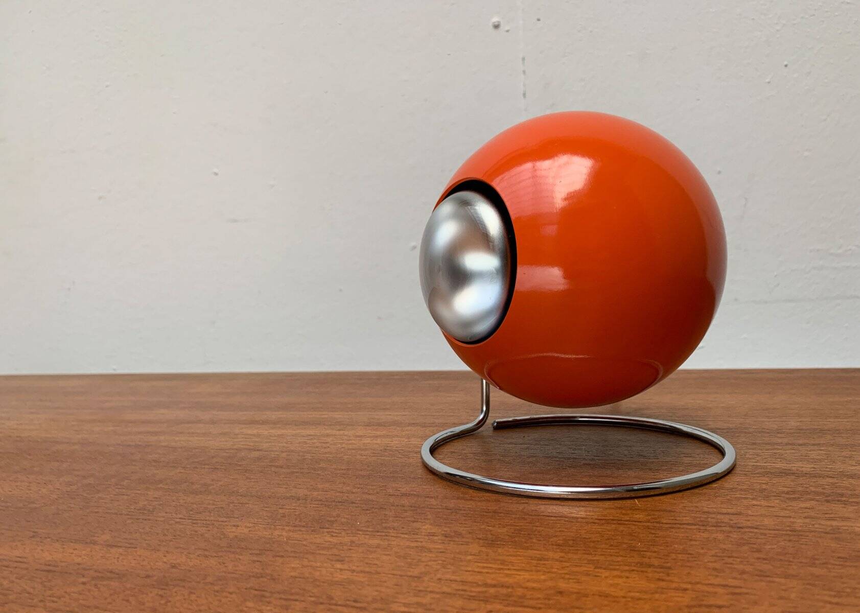 Mid-century space globe table lamp by Erco, 1970s.