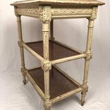 Louis XVI style server, cream lacquered wood, circa 1900