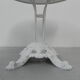 Table de jardin en acier avec base en fonte
