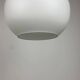 White glass drop-shaped pendant by Peill and Putzler 1960