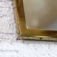 Mirror retroviseaur asymmetrical brass 42x36cm