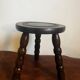 Wooden tripod stool for plant holder