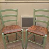 Straw sitting chairs