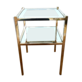 Golden sofa tip and mirror glass