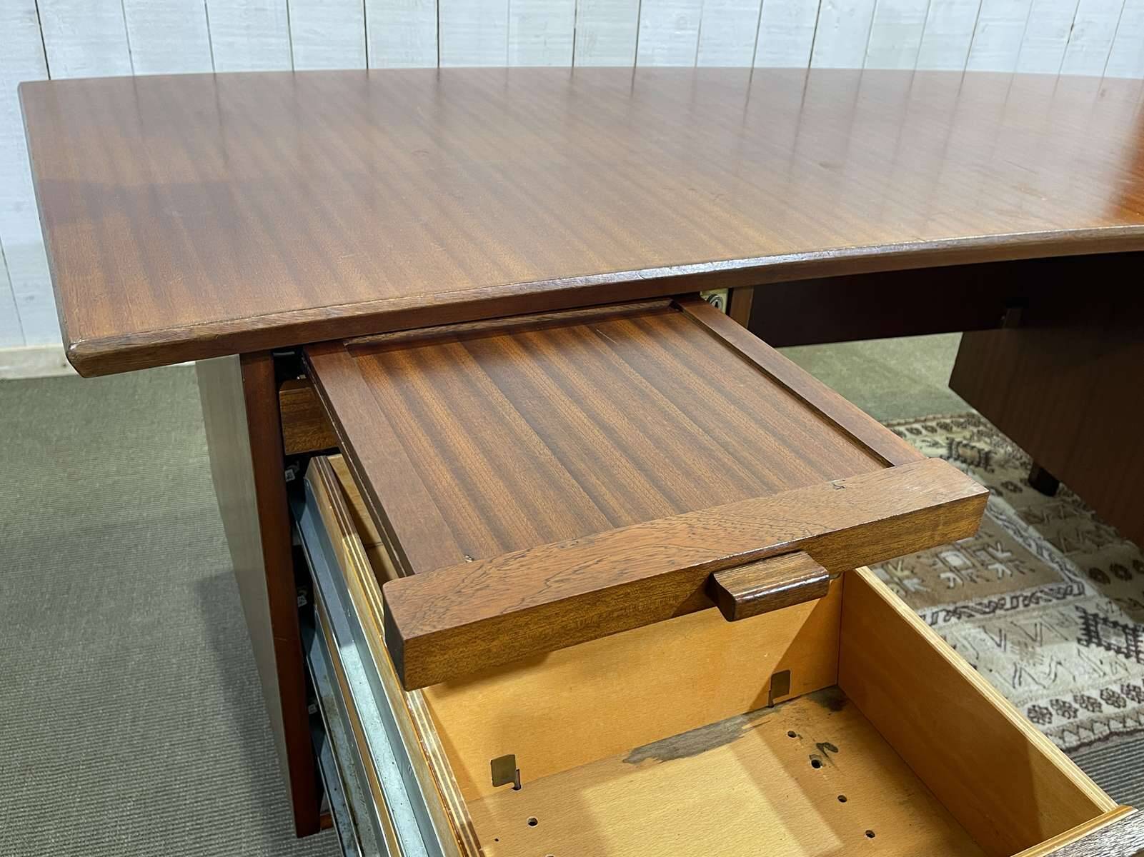 1960s mahogany executive desk - can be dismantled into 3 parts