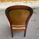 Imperial armchair in oak and beige velvet from the 19th century