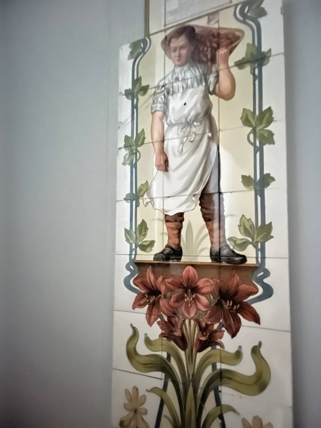 Villeroy and Boch vintage butcher tile fresco