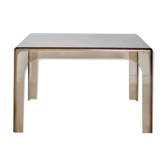 Table plexiglass fumé vintage