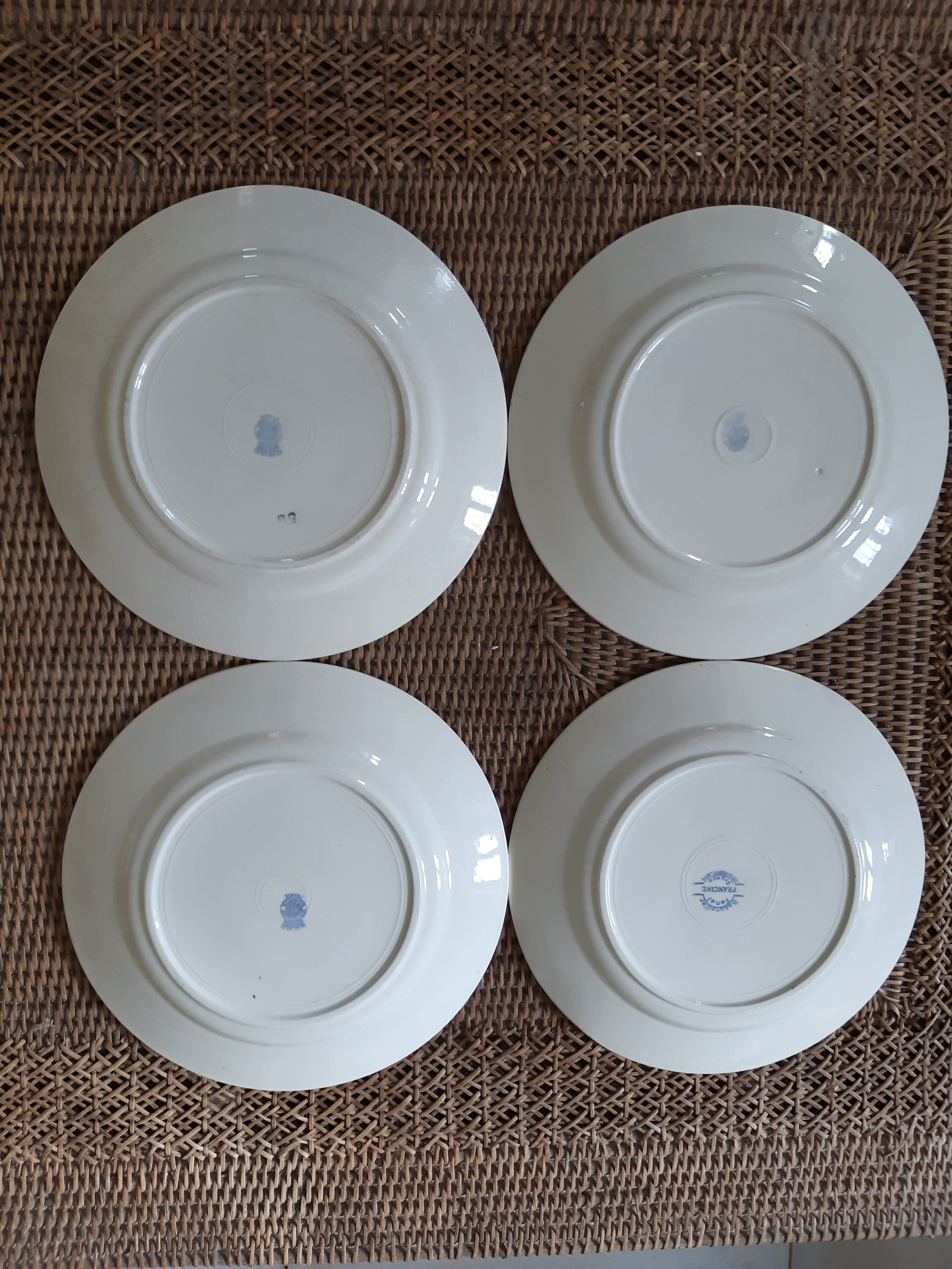 Plates and legumier Badonviller