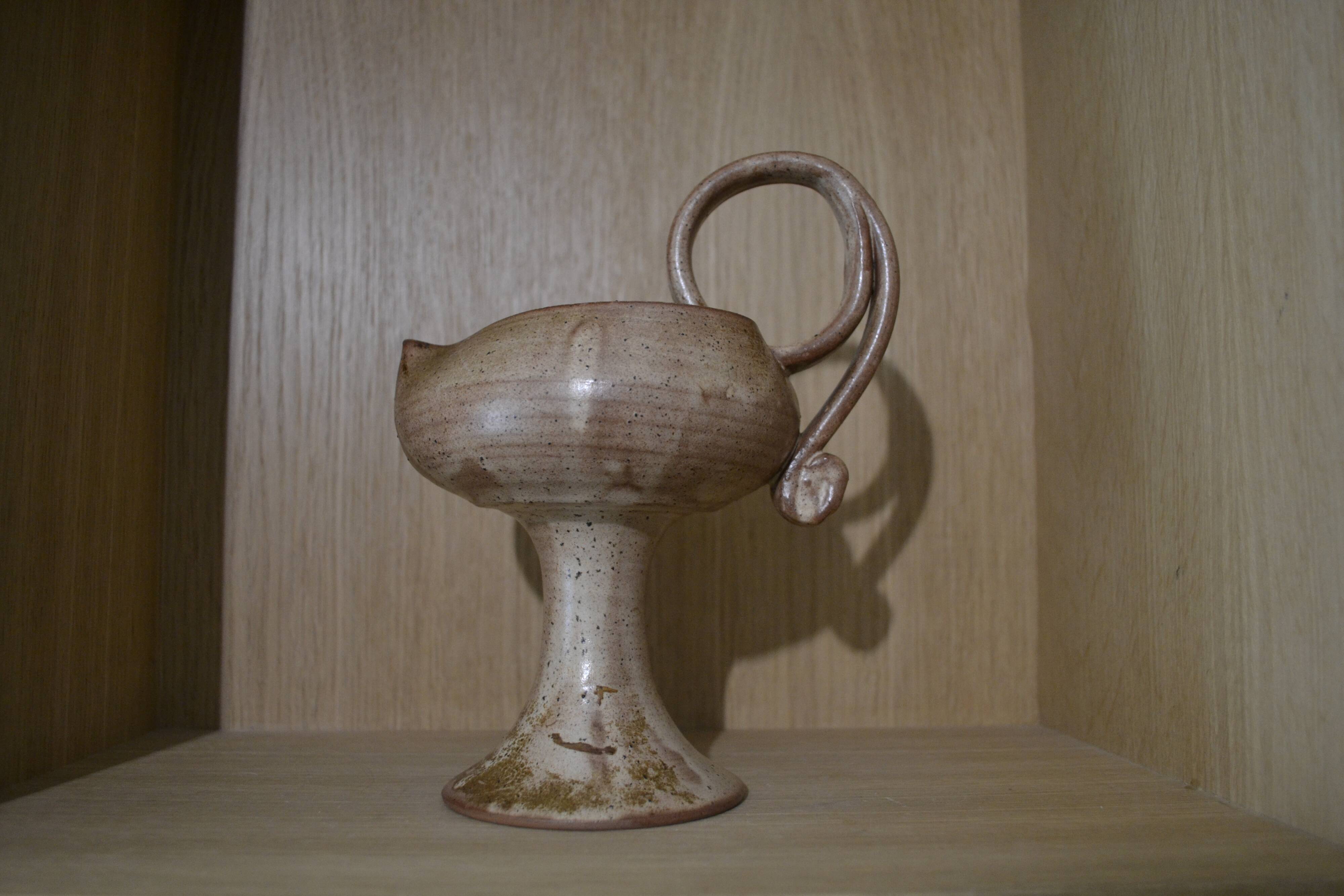 Sandstone candle holder