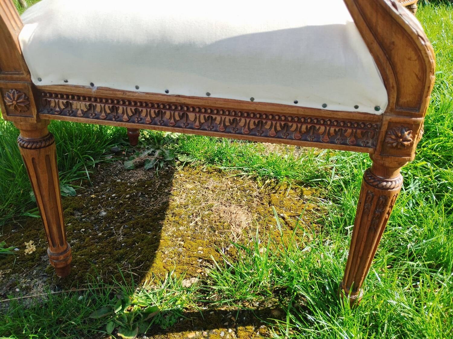 Pair of old Louis XVI style armchairs