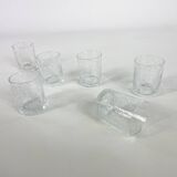 Set of 6 cracked cocktail glasses