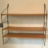 Vintage thong shelf wood and metal