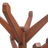 Teak coat rack