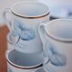 Set of 8 cups and saucers Deshoulieres Limoges