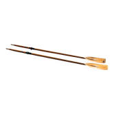 Pair of old wooden oars