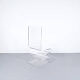 Imposing plexiglass chair from the 70's