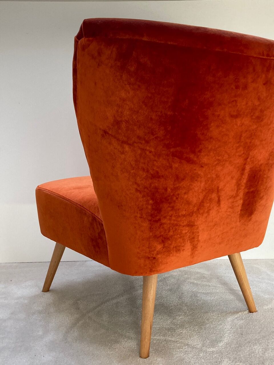 Velvet cocktail chair