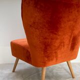 Velvet cocktail chair