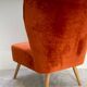 Fauteuil cocktail en velours