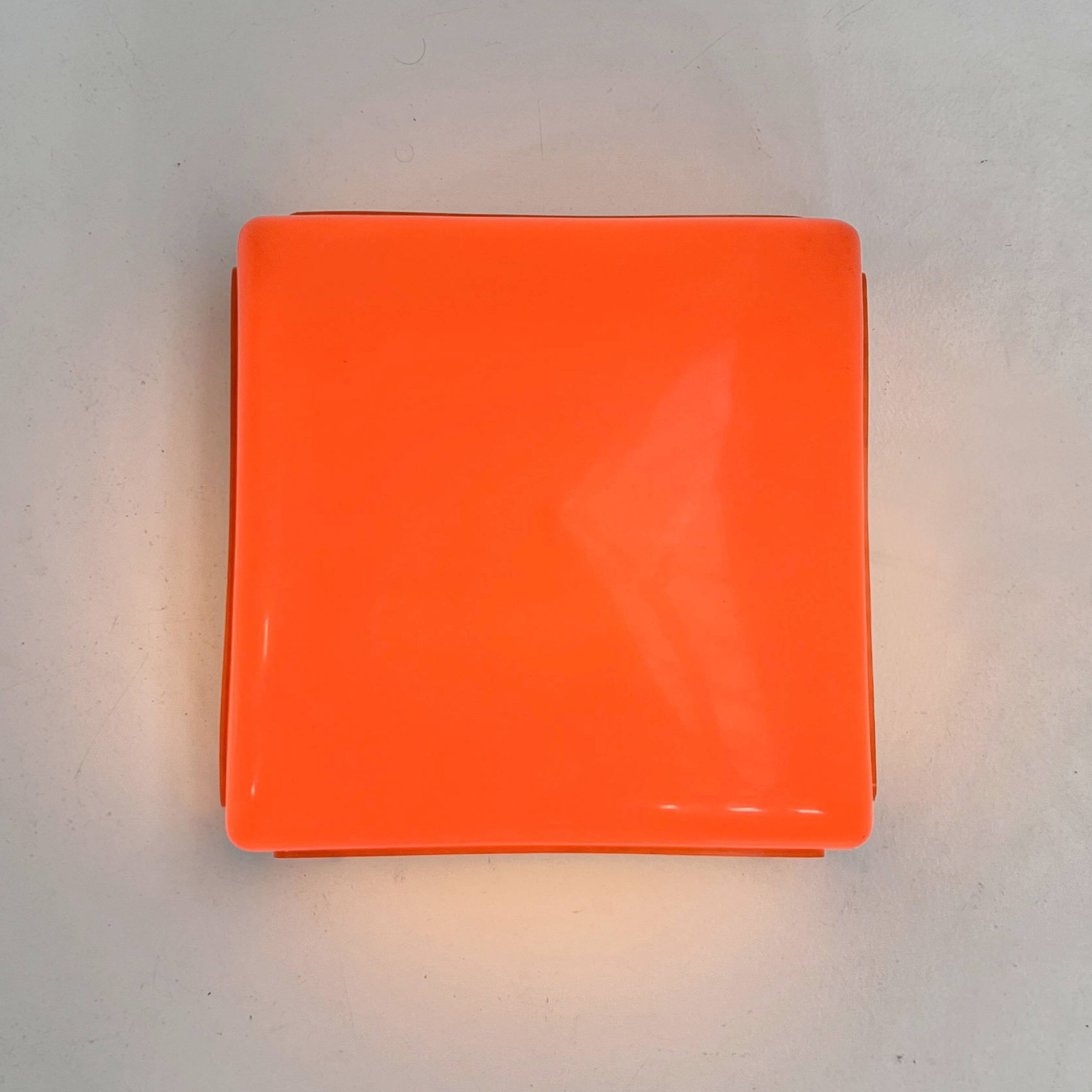 Cnosso Orange wall lamp by Angelo Mangiarotti for Artemide, 1960