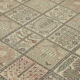 Handmade oriental 1980s 303 cm x 368 cm beige wool carpet