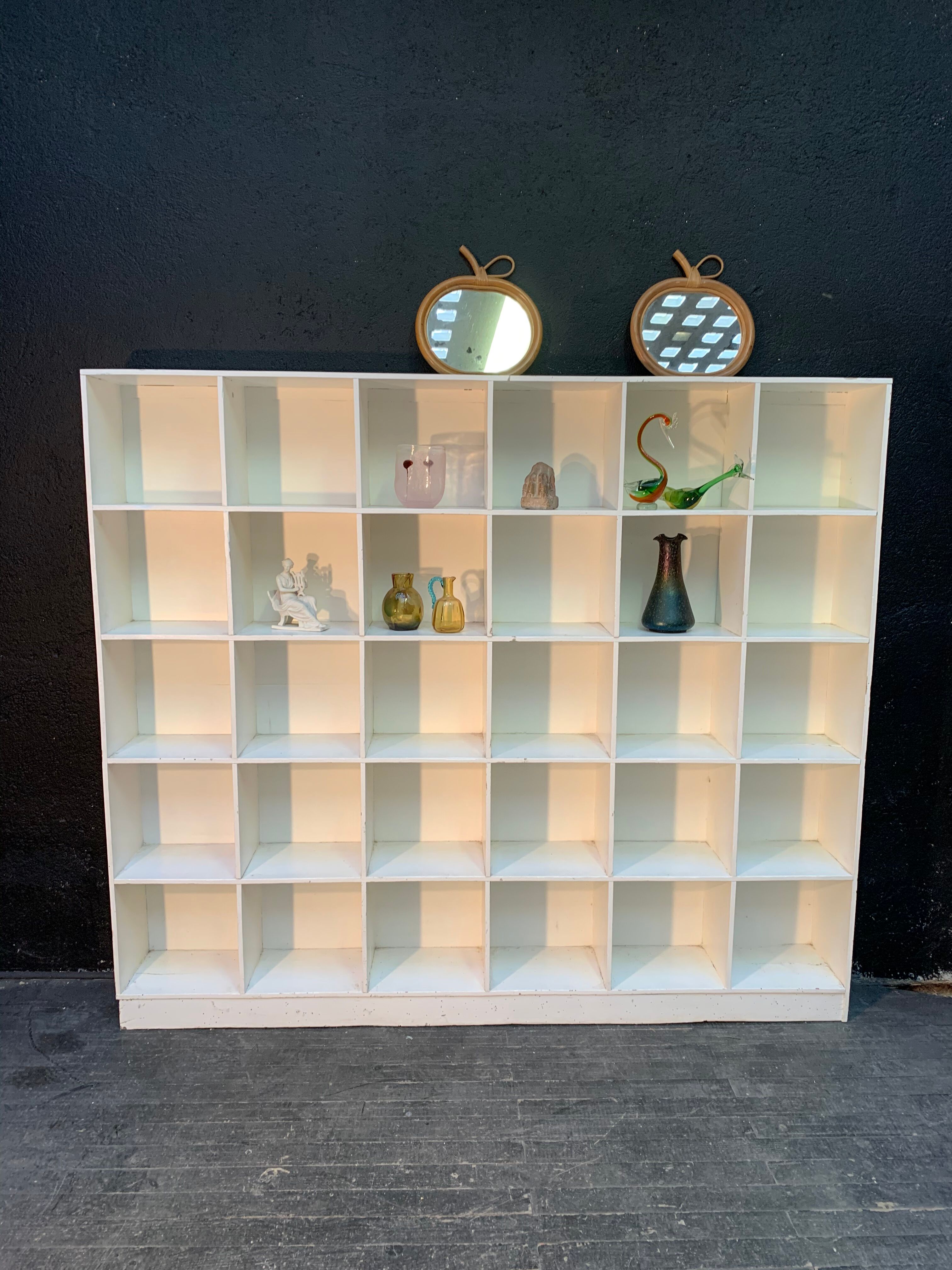 Vintage storage shelf, design library