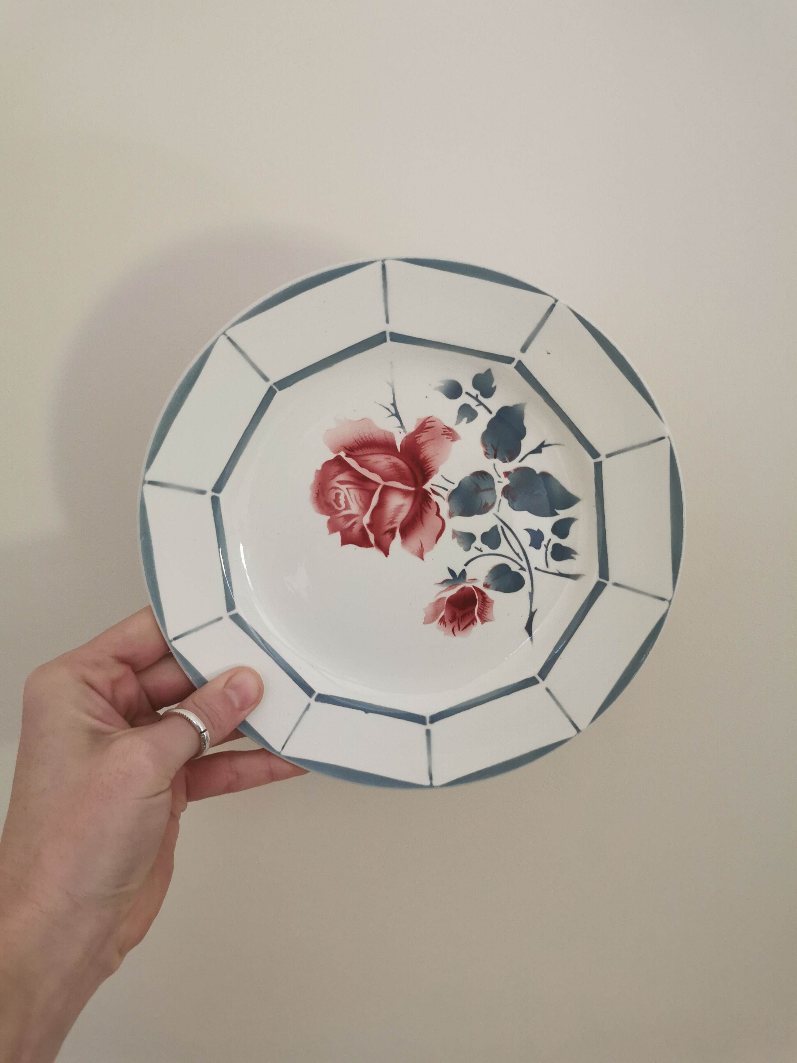 Retro plates Digoin Malmaison