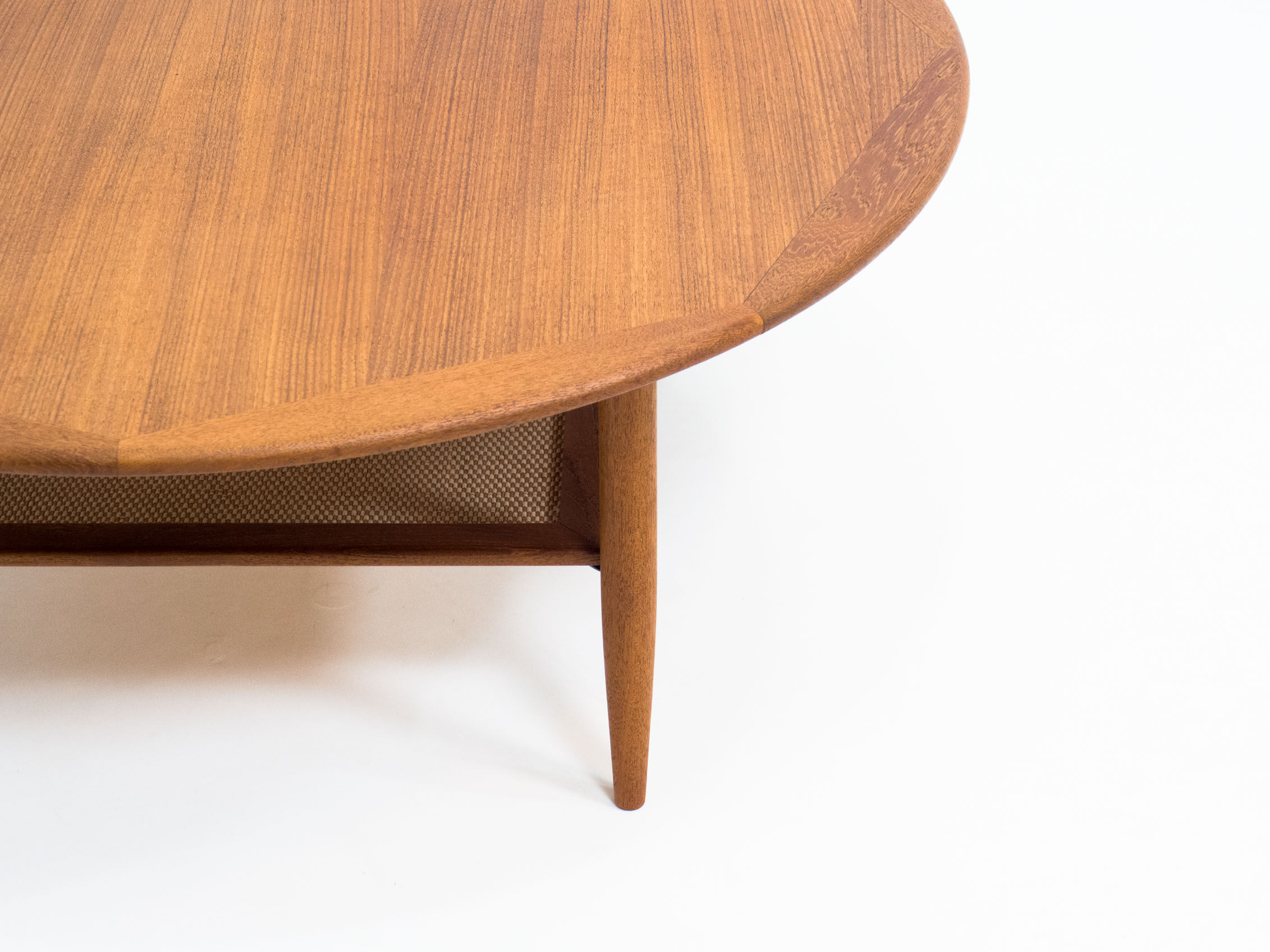 Vintage round teak coffee table