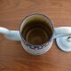 Cafetière bleue en tôle émaillée