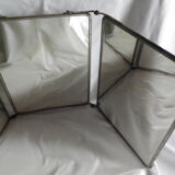 Vintage triptych mirror 65x27cm