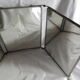 Vintage triptych mirror 65x27cm